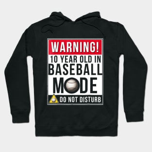 Baseball 10th Birthday Hoodie